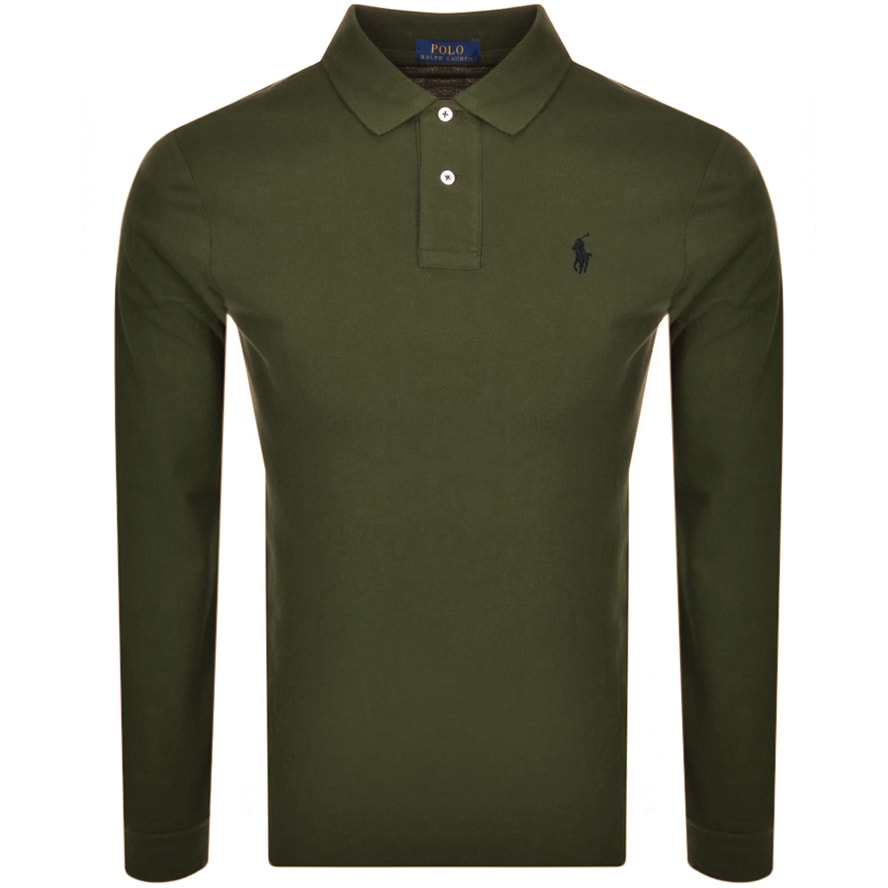 Alternative Image for ProductRalph Lauren Long Sleeve Polo T Shirt Green1